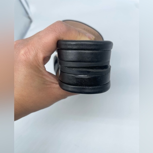 Gucci Black leather Marmont Double G Slide Sandals EU 37.5 US 7.5 - Picture 12 of 12